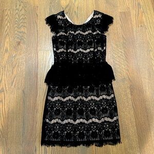 Lace midi bodycon dress fully lined